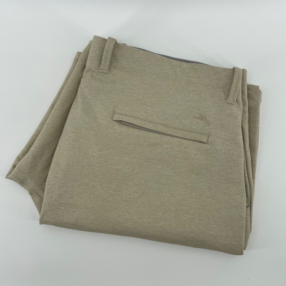 Tommy Bahama Boracay Khaki Tan Heathered Island Zone Shorts Men's Size 40